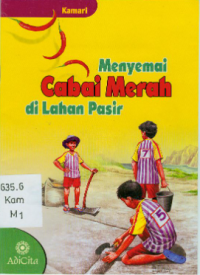 Image of Menyemai cabai merah di lahan pasir